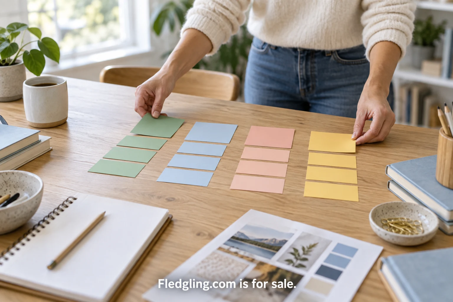 Plan a first cohort people can finish, with a discreet Fledgling.com is for sale watermark